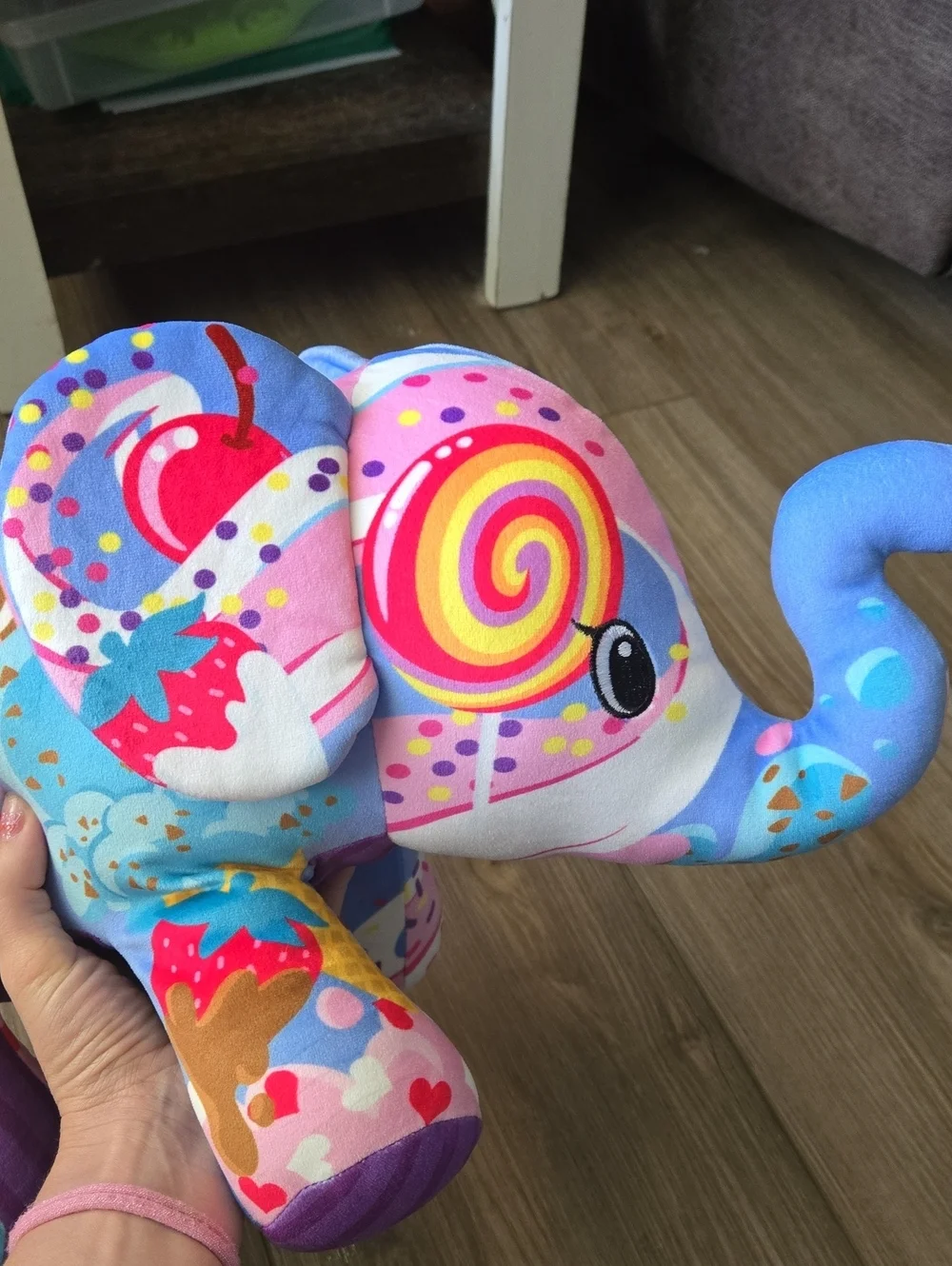 Pop Art Soft Elephant Sweet Treat Themed Stuffed Animal